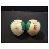 Hull Blushing Apple Salt & Pepper Shakers