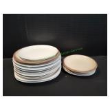 (11) Dinner Plates w/ (7) Salad Plates