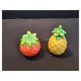 Ceramic Fruit Salt & Pepper Shakers
