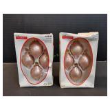 (2) Celebrate It Decorative Glass Ornaments, 4pc