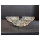 (3) Glass Serving Bowls