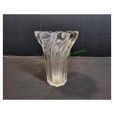 8" Mikasa Peppermint Swirl Crystal Vase