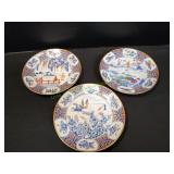 (4) Vintage Pandan Japanese Geisha Girl Plate Set