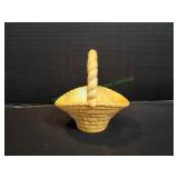 11" Yellow Weave Basket Planter