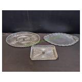Beaded Serving Dish, Relish Dish & Divided Dish