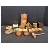Wood Coasters, Wood Trinket Boxes & More