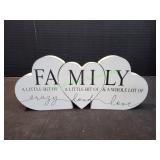 12" Family Wood Dï¿½cor, 3pc