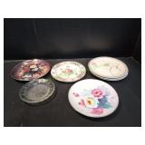 (4) Decorative Plates w/ (3) Dessert Plates