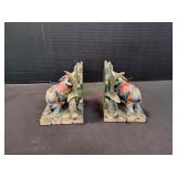 Vintage Ganz Elephant Bookends w/ Trunks Up