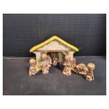 Vintage Duncun 1980 Nativity Scene, 9pc