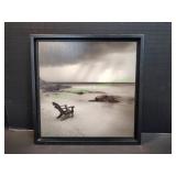 20"x20" Framed Beach Wall Art