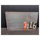 14.5"x9" 3:16 Wood Wall Art