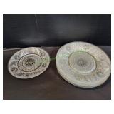 (4) 10" & (1) 8" Tiara Clear Plates