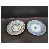(2) Japanese Blue & White Plates