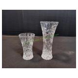 (1) 4" & (1) 6" Lenox Crystal Vases