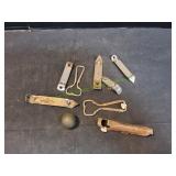 Bottle Openers, Paint Can Opener & 1" Metal Ball