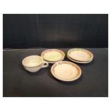 (5) Saucers w/ (1) Coffee Cup