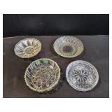 (4) Small Glass Serving Bowls