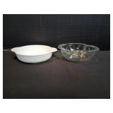 Pyrex 323 1.5Qt Mixing Bowl w/White Casserole