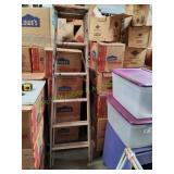 6ft Blue Ribbon Wood A-Frame Ladder