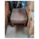 Wood Leg Ottoman