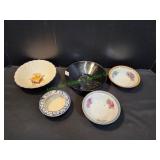 (5) Vintage Serving Bowls