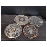 (4) Round Serving Platters