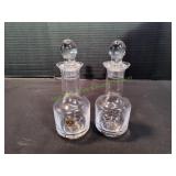 (2) RCR Glass Cruet Bottles