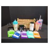 Large Basket w/ Toddler Snack Pouches & More