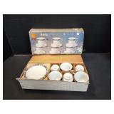 (6) Anna Fine China Teacup & Saucer Sets