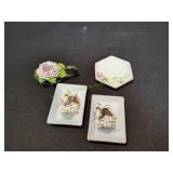 Elfinware Candle Holder w/ (3) Trinket Dishes