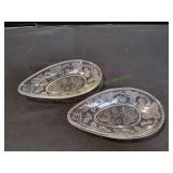(2) 8.5" EAPG Oval Condiment Dishes