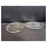 (2) Divided Serving Platters