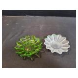(2) Small Flower Shaped Bowls