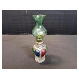 Vintage 8" Mini Oil Lamp,  Made in Hong Kong