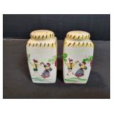 Vtg Folk Dance Stove Salt & Pepper Shakers