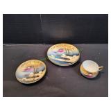 Vintage Shofu Japan Salad Plates, Saucer & Cup