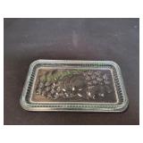 Vintage 9" Federal Glass Refrigerator Lid Only