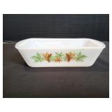 Vintage Glasbake Baking Loaf Pan J522