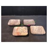 (4) Marble Soap Dishes