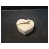 Takahashi Heart w/ Gold Crane Trinket Box