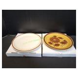 (2) 12" Stoneware Platters