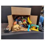 Box of Army Men, Diecast & More