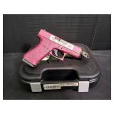 Glock 43x 9mm Pistol, Black Cherry & Roses