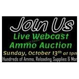 SUNDAY ~ OUTDOORSMAN AMMO WEBCAST AUCTION