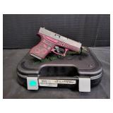 Glock G43 9mm Pistol, Black Cherry & Paisley