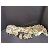 Military Helmet Covers, Bandelier & Webb Belt