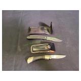 (2) Pocket Knives in Sheaths