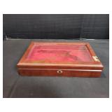 Wood Revolver Display Shadow Box w/ Key