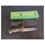 9.5" Hunt-Down Fixed Tactical Knife, Engraved